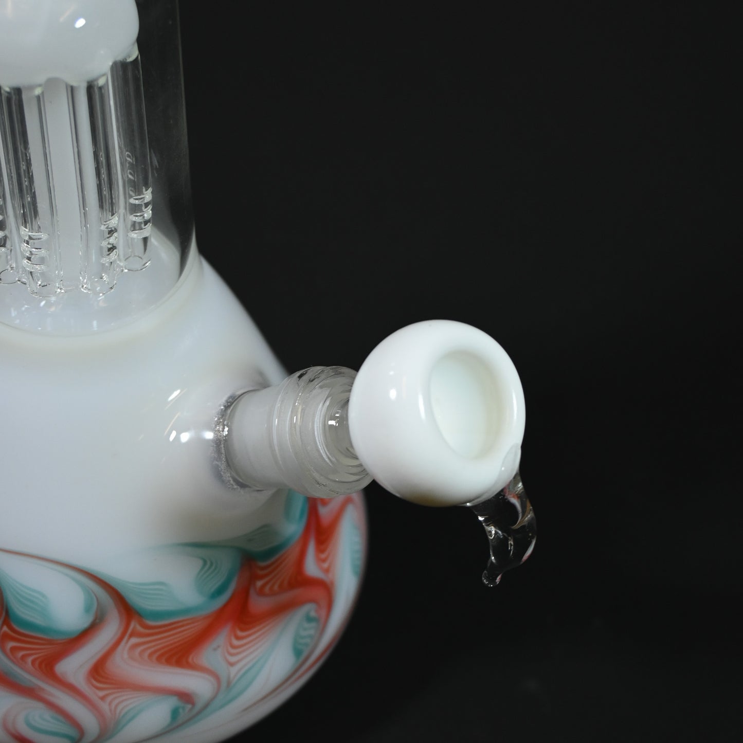 17” Frosted Beaker Water Pipe with Jellyfish Perc