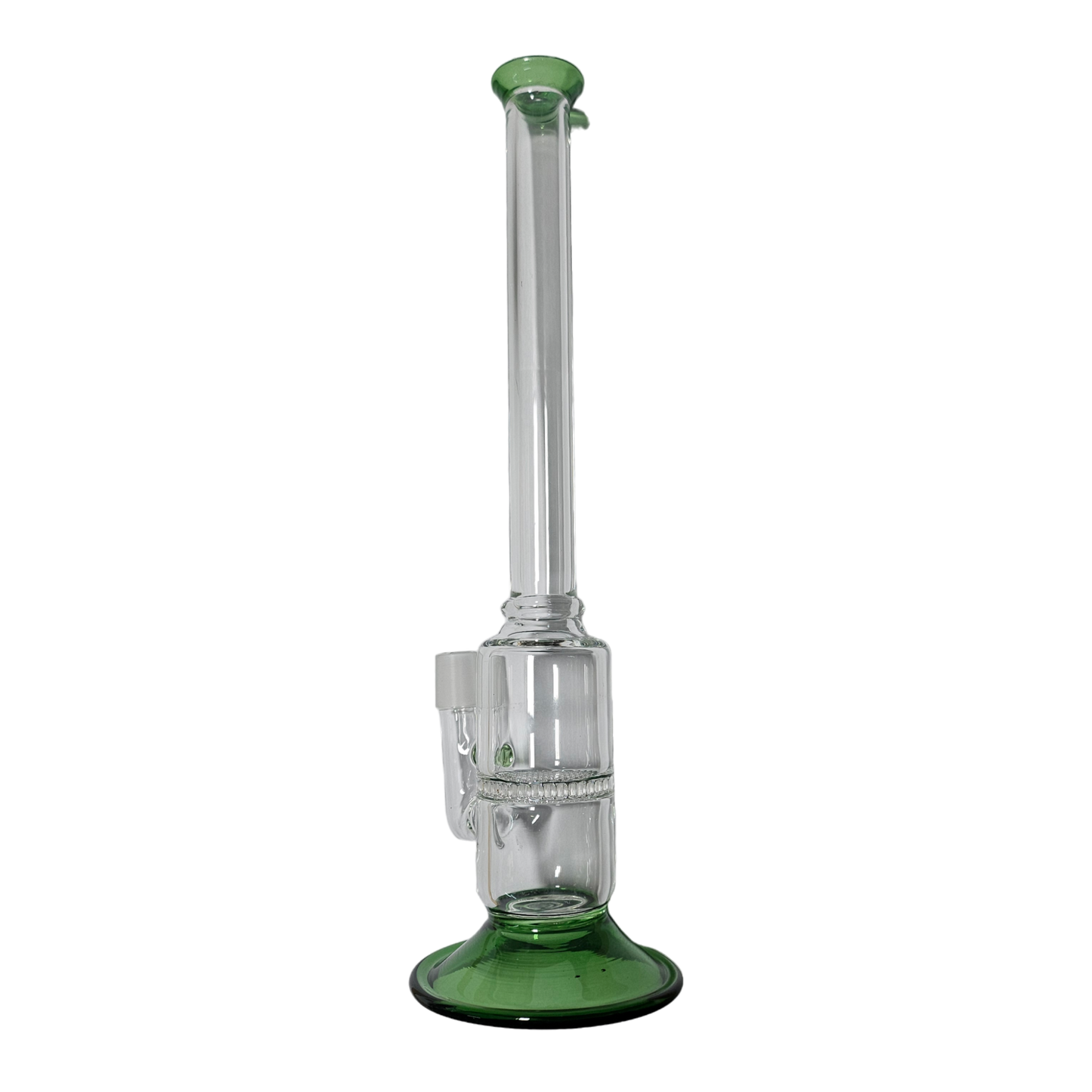 Honeycomb Glass oil Rig Water Pipe Green