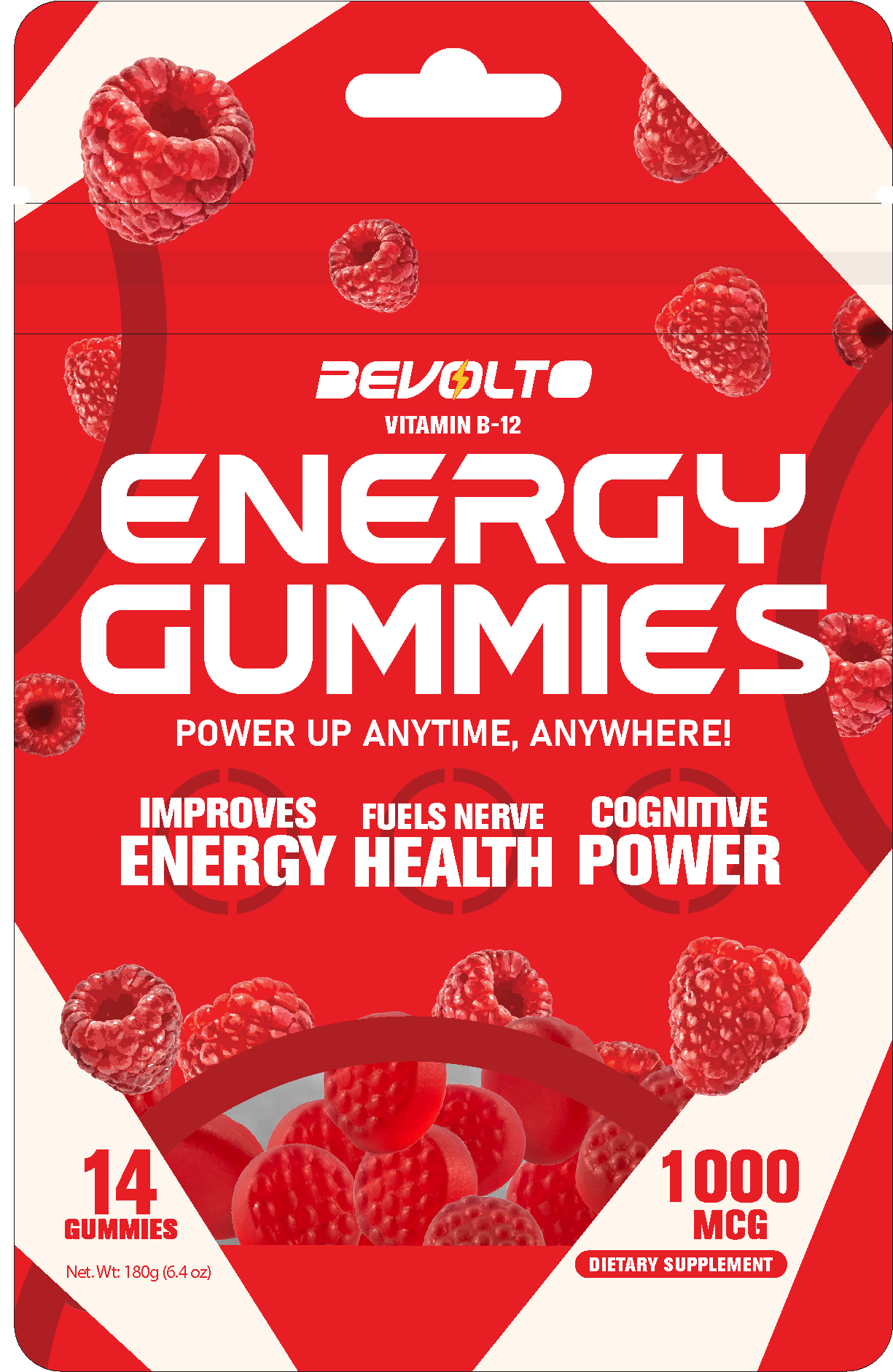 Bevolto Energy Gummies 14ct