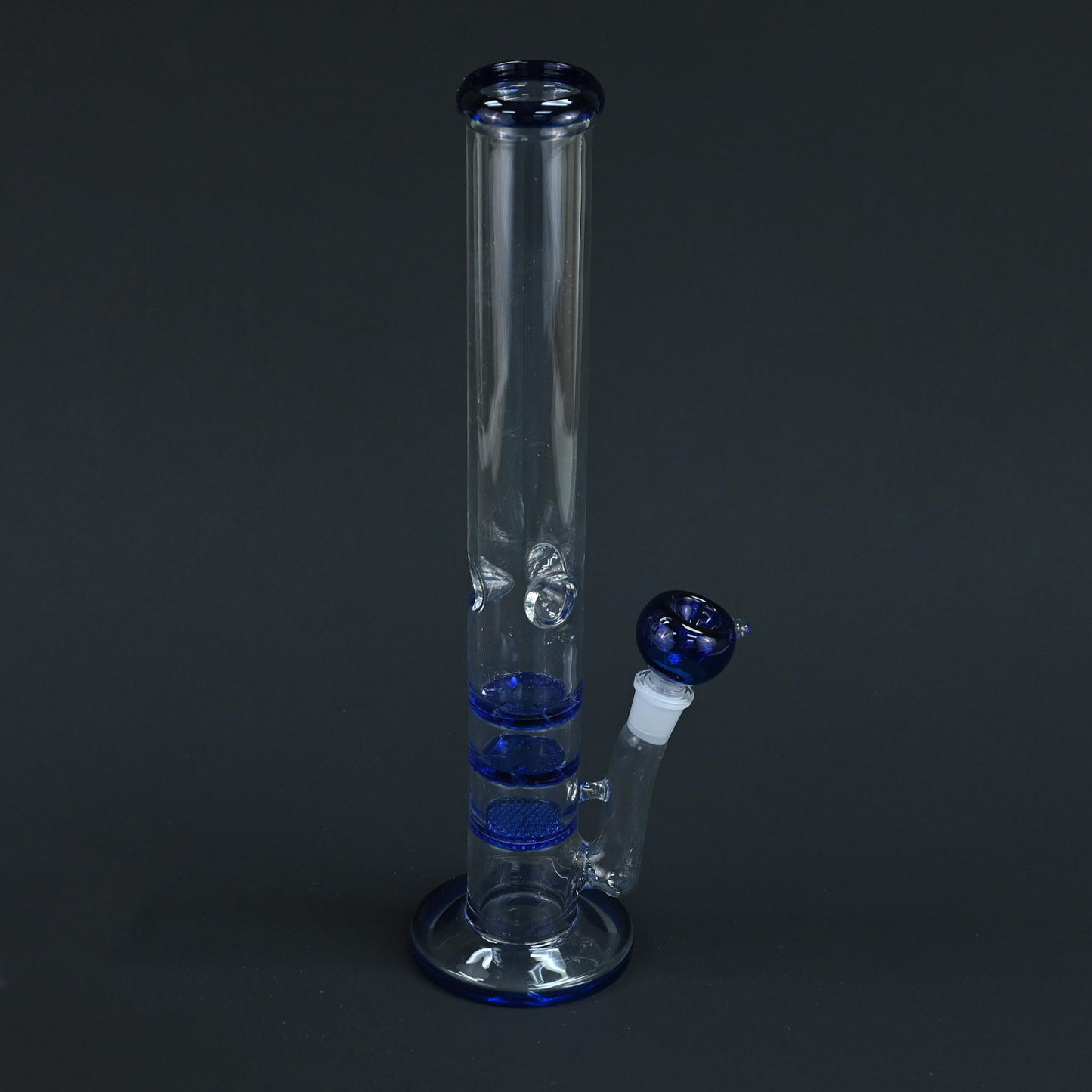 Glass Everest Pipe Blue