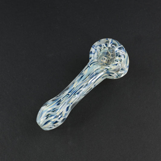 Blue White Glass Pipe