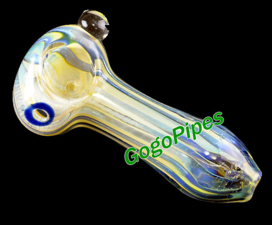 Fumed with Blue Lines Pipes