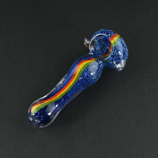 Rasta Striped Deep Blue Pipe