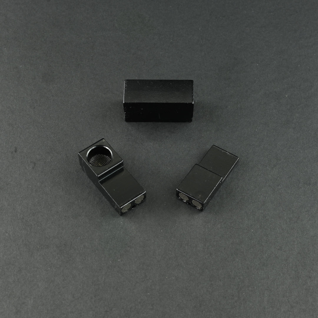 Magnetic Foldable Pocket Pipe Black