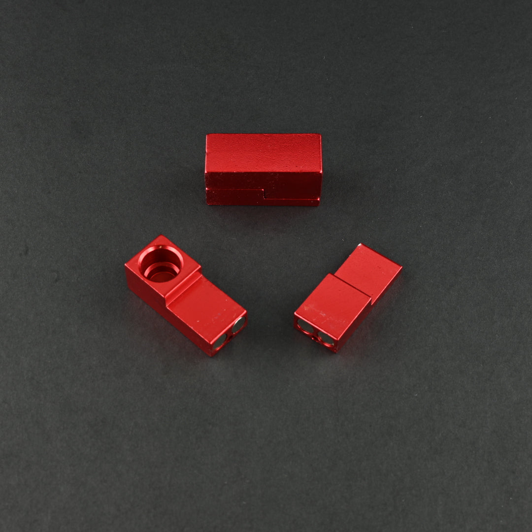 Magnetic Foldable Pocket Pipe Red