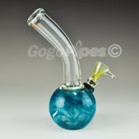 Glass Tilted Binger Water Pipes Blue