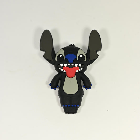 Silicone Stitch Character Pipe Black