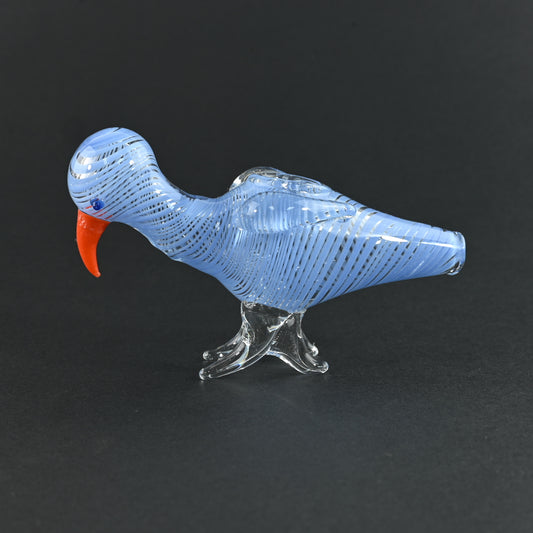 Swirly Bird Animal Pipes light blue