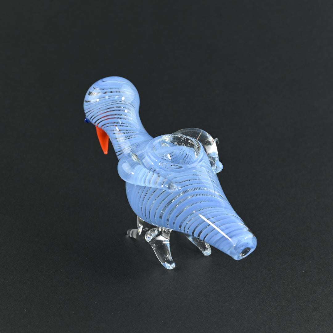 Swirly Bird Animal Pipes light blue