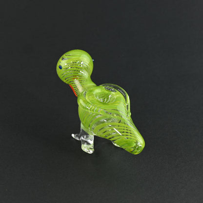 Swirly Bird Animal Pipes Green