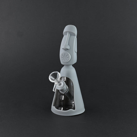 Moai Statue Silicone Glass Pipes