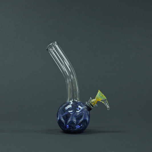 Glass Tilted Binger Water Pipes Blue