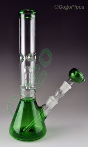 Glass Dome Percolator Water Pipes Green