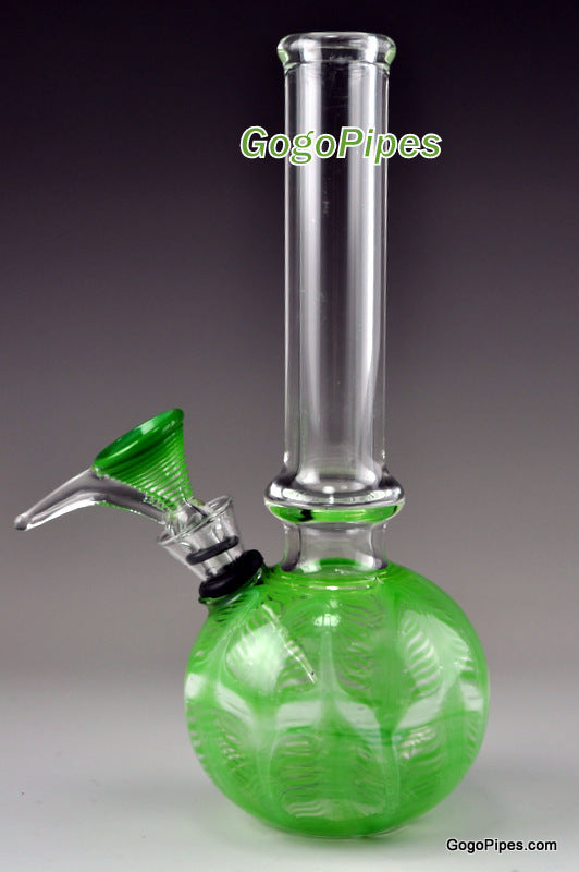 Mini Binger Glass Water Pipe Green