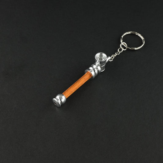 Key Ring Metal Pipe Orange