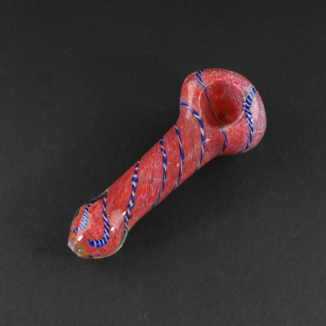 Red Snake Wrap Glass Pipes