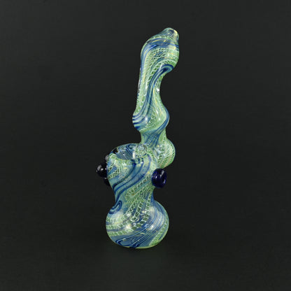 Sea Foam Green Glass Bubbler