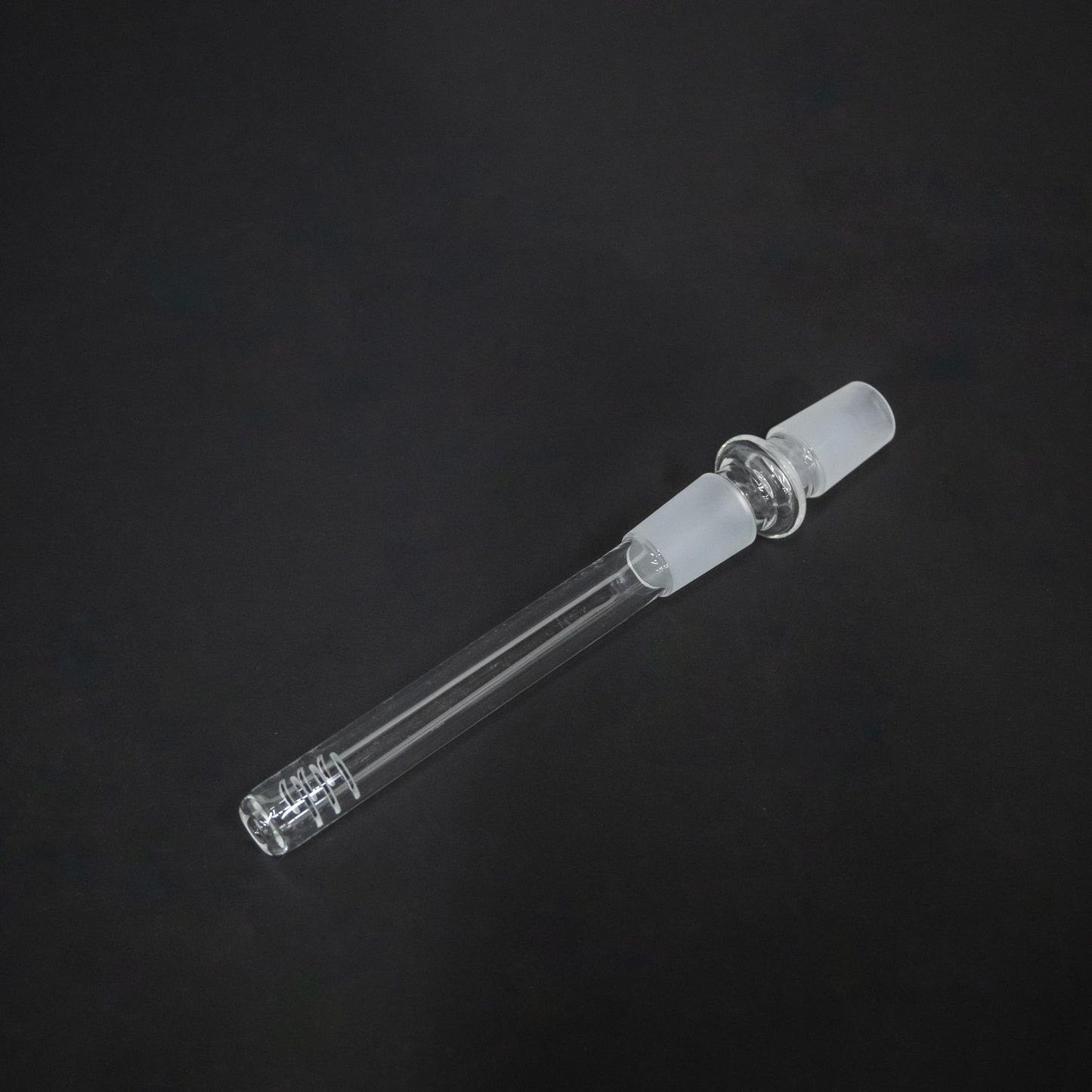 Spiral Perc Male to Male Glass Downstem 18mm