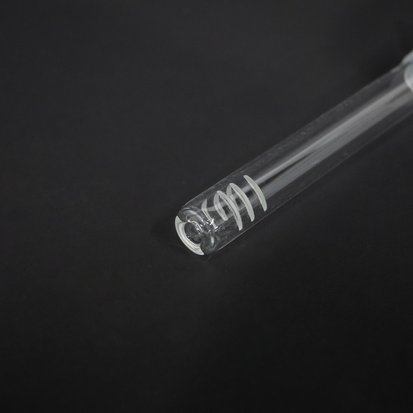 Spiral Perc Male to Male Glass Downstem 18mm