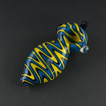 Zig Zag Colored Glass Pipe